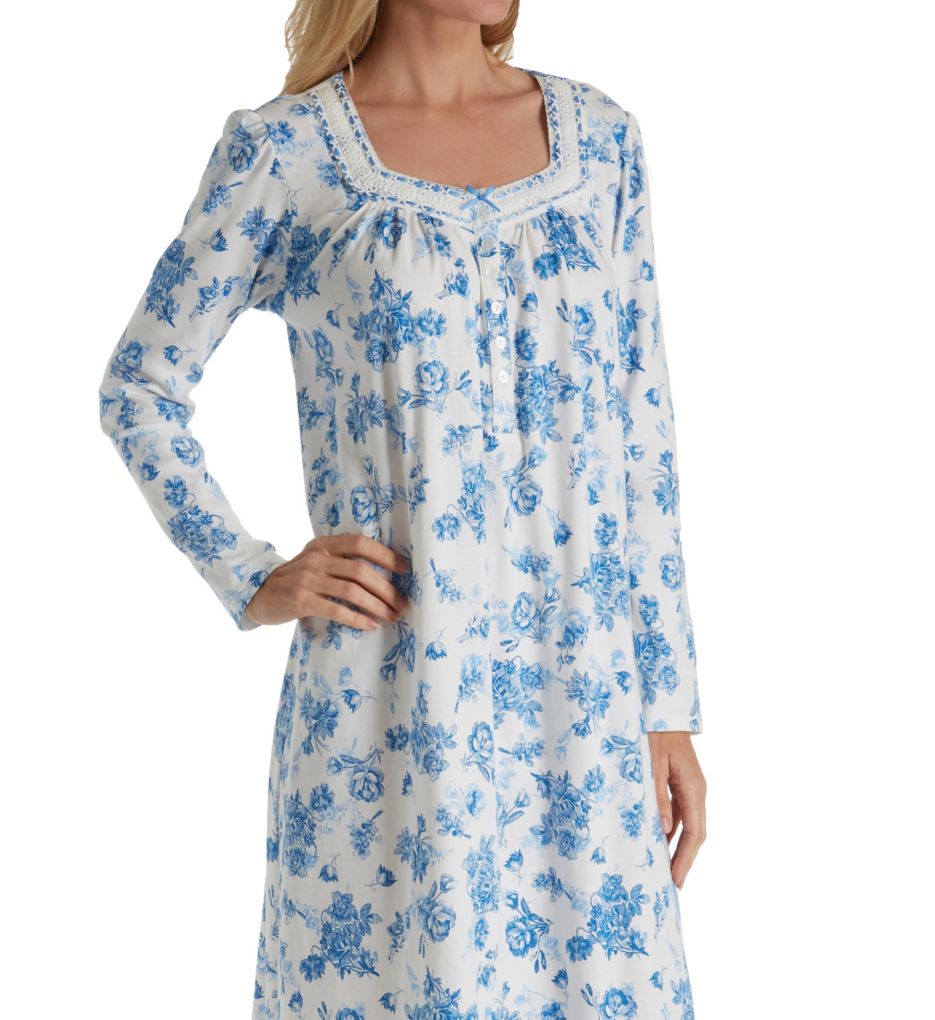 Aria Blue Serenity Long Sleeve Ballet Nightgown 8217810 Aria Blue Serenity Long Sleeve Ballet Nightgown 8217810