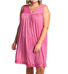Exquisite Form Plus Coloratura Sleeveless Short Nightgown 30107X