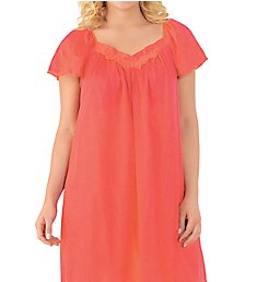 Exquisite Form Coloratura Flutter Sleeve Short Nightgown 30109