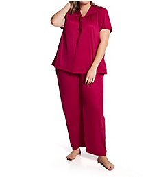 Exquisite Form Plus Coloratura Vintage Short Sleeve Pajama Set 90107X