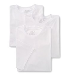 Fruit Of The Loom Tall Man 100% Cotton White Crew T-Shirts - 3 Pack 2790TM