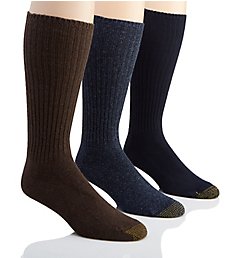 Gold Toe Heritage Cotton Fluffies Crew Socks - 3 Pack 633S