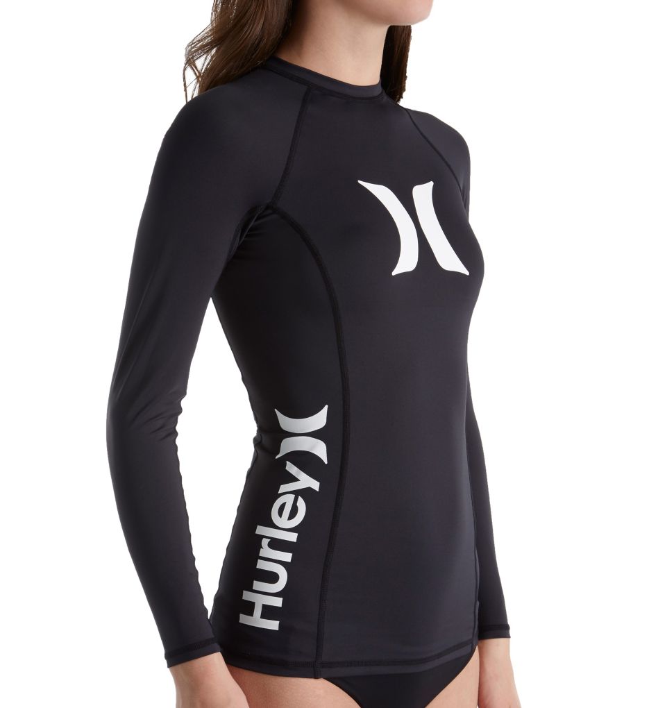 Hurley One & Only Long Sleeve Rash Guard GRG090 Hurley One & Only Long Sleeve Rash Guard GRG090