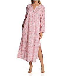 Lauren Ralph Lauren Sleepwear 3/4 Sleeve Split Neck Long Caftan LN02186