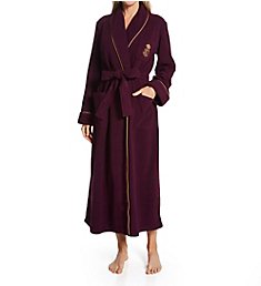 Lauren Ralph Lauren Sleepwear 100% Micro Fleece Shawl Collar Dalton Robe LN52132