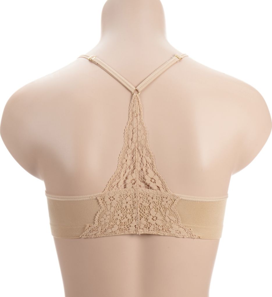 Maidenform Girl Seamfree Ruched Crop Lace Back Bralette H4254 Maidenform Girl Seamfree Ruched Crop Lace Back Bralette H4254