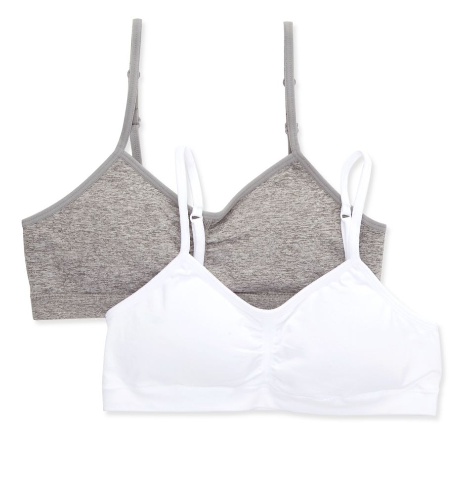 Maidenform Girl Seamfree Ruched Crop Bralette - 2 Pack H4350
