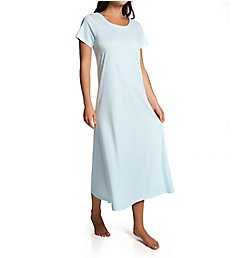 P-Jamas Butterknits Long Nightgown With Short Sleeves 375660