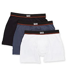 Saxx Underwear Non-Stop Stretch Cotton Boxer Brief - 3 Pack SXPP3J
