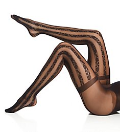 Wolford Ruth Striped Tights with Faux Garters 14881
